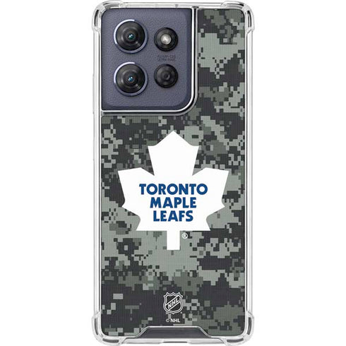 NHL Toronto Maple Leafs Camo Moto G Play 5G (2025) Clear Case